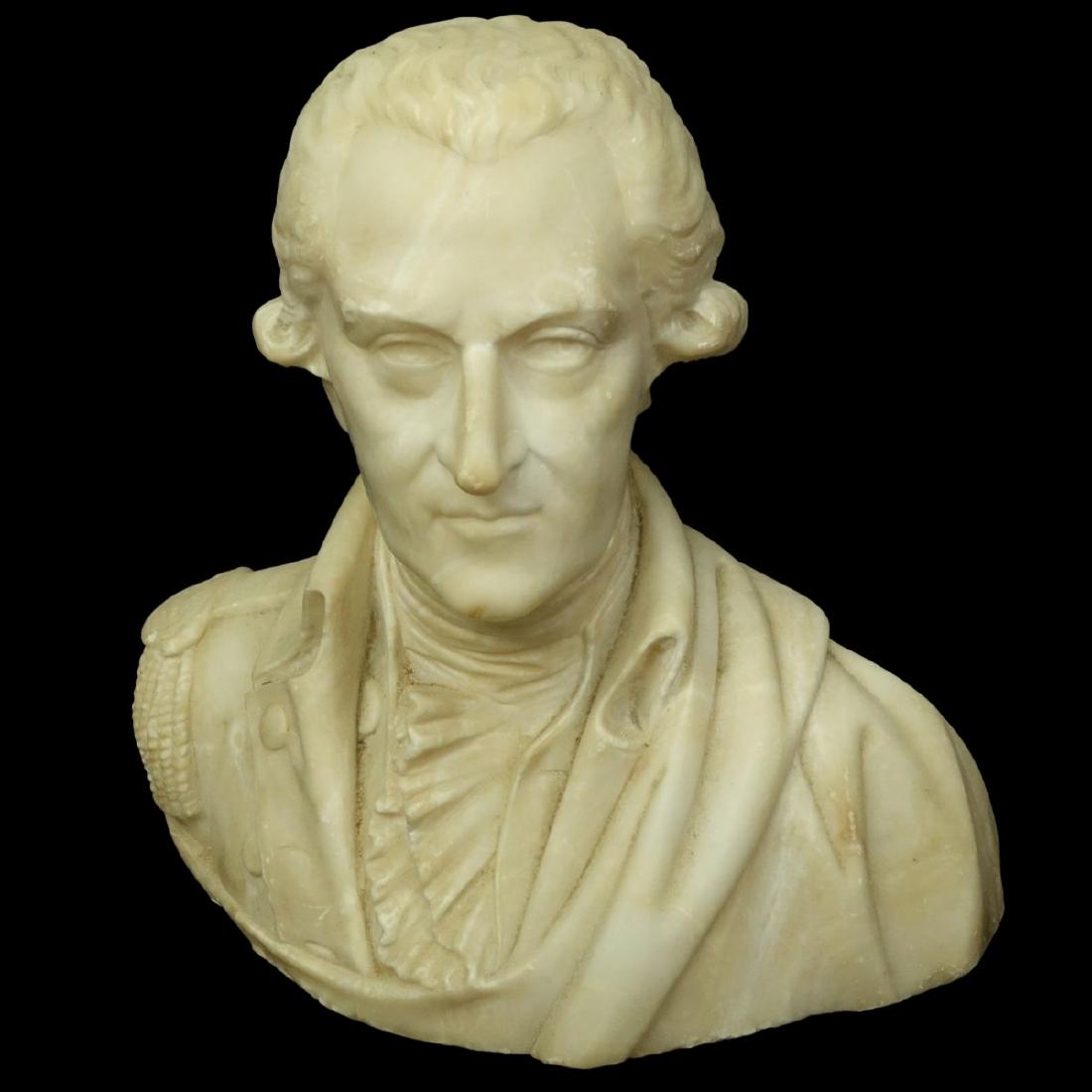 Vintage Carved Alabaster Bust (1 of 5)