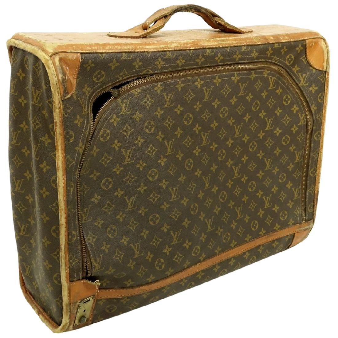 Louis Vuitton monogrammed Brown Leather Suitcase (1 of 4)