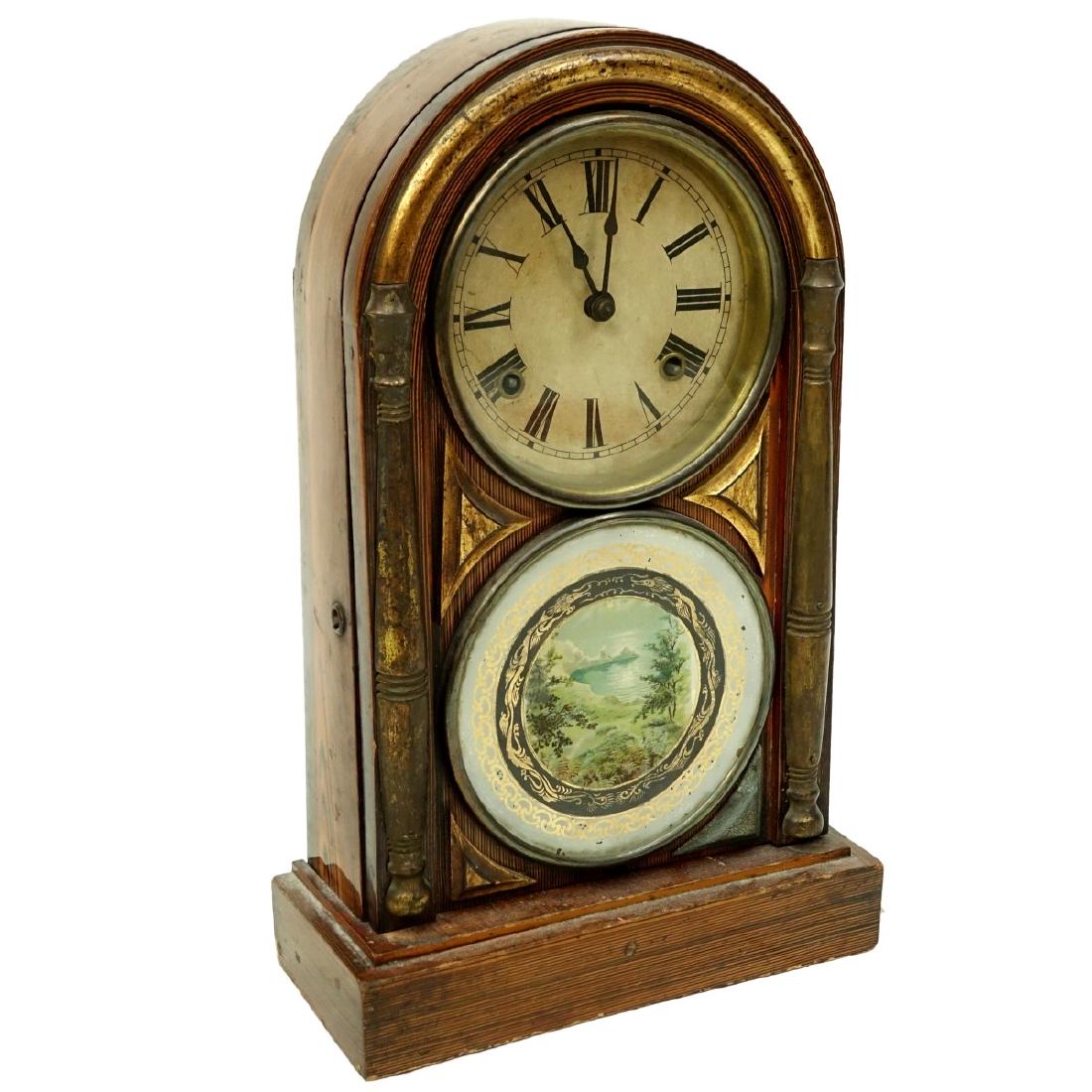 Vintage Japanese Hayashi Wooden Mantle Clock (1 of 8)