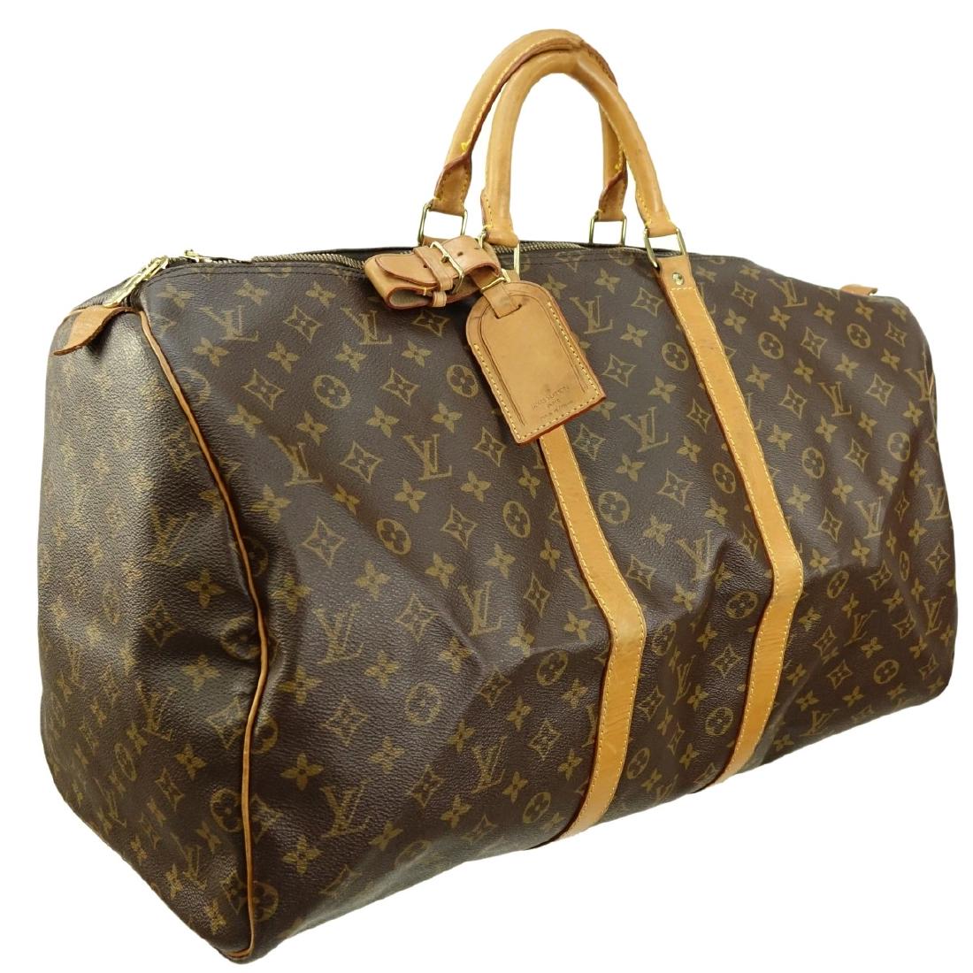 Louis Vuitton Brown Monogram Keepall 55 Travel Bag (1 of 2)