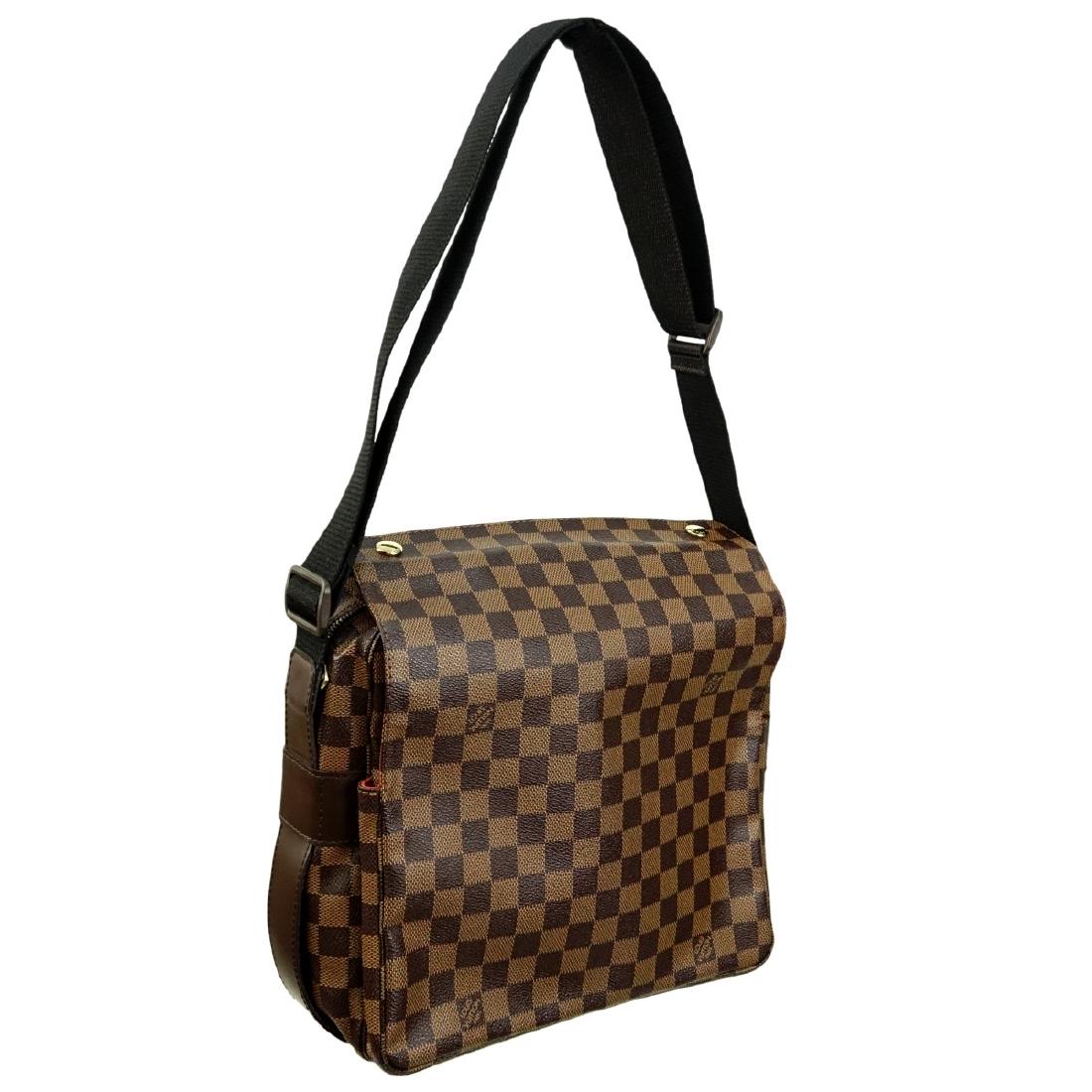 Louis Vuitton Brown Canvas Damier Ebene Naviglio (1 of 5)