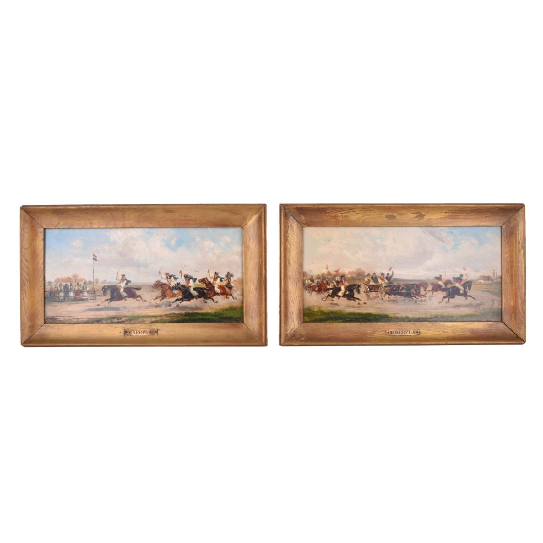 Rudolf Derfla (1838 - 1914) Two Oil on Panels (1 of 9)