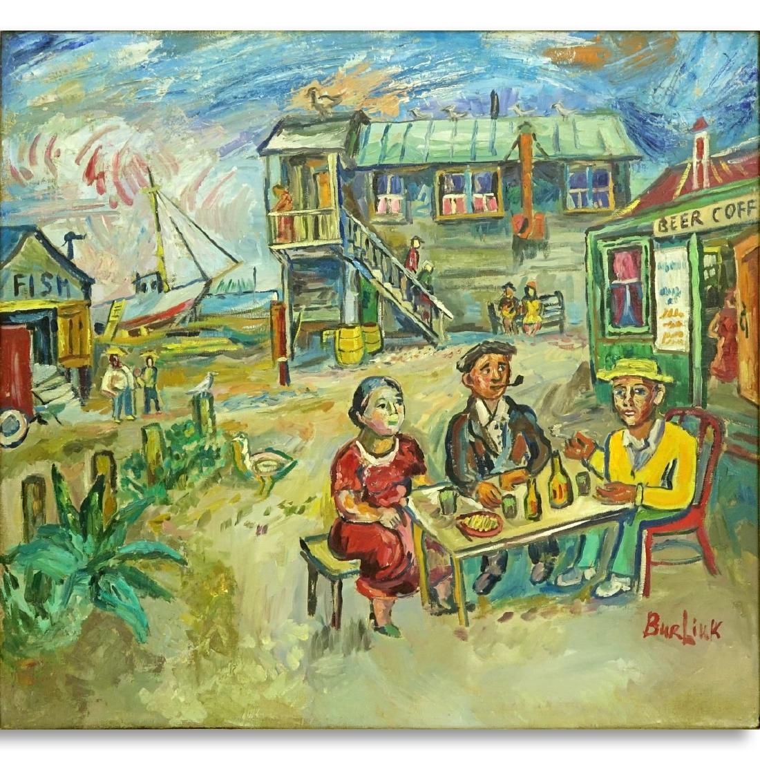 After: David Burliuk (1882 - 1967) Oil on Canvas (1 of 4)