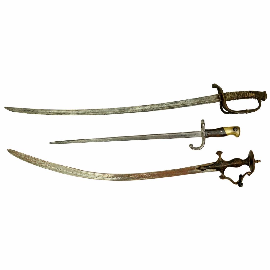 Grouping of Three (3) Antique Military Swords (1 of 7)