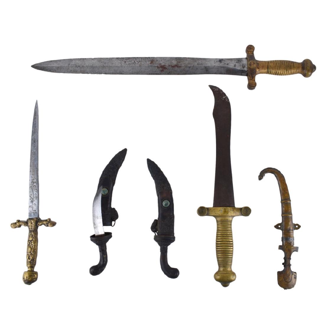 Six (6) Antique Swords and Knives (1 of 6)