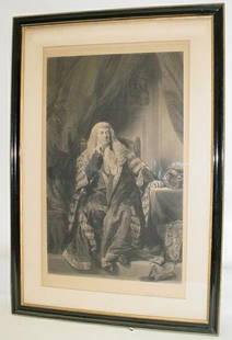 Large and Decorative Framed Antique Continental Pr: Large and Decorative Framed Antique Continental Print after a Painting by Henry Perronnet Briggs British (1794-1844) and Engraved by Thomas Goff Lupton British (1791-1873) Published in London 1850. Wr