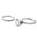 EGL Diamond and Platinum Wedding Set - 3