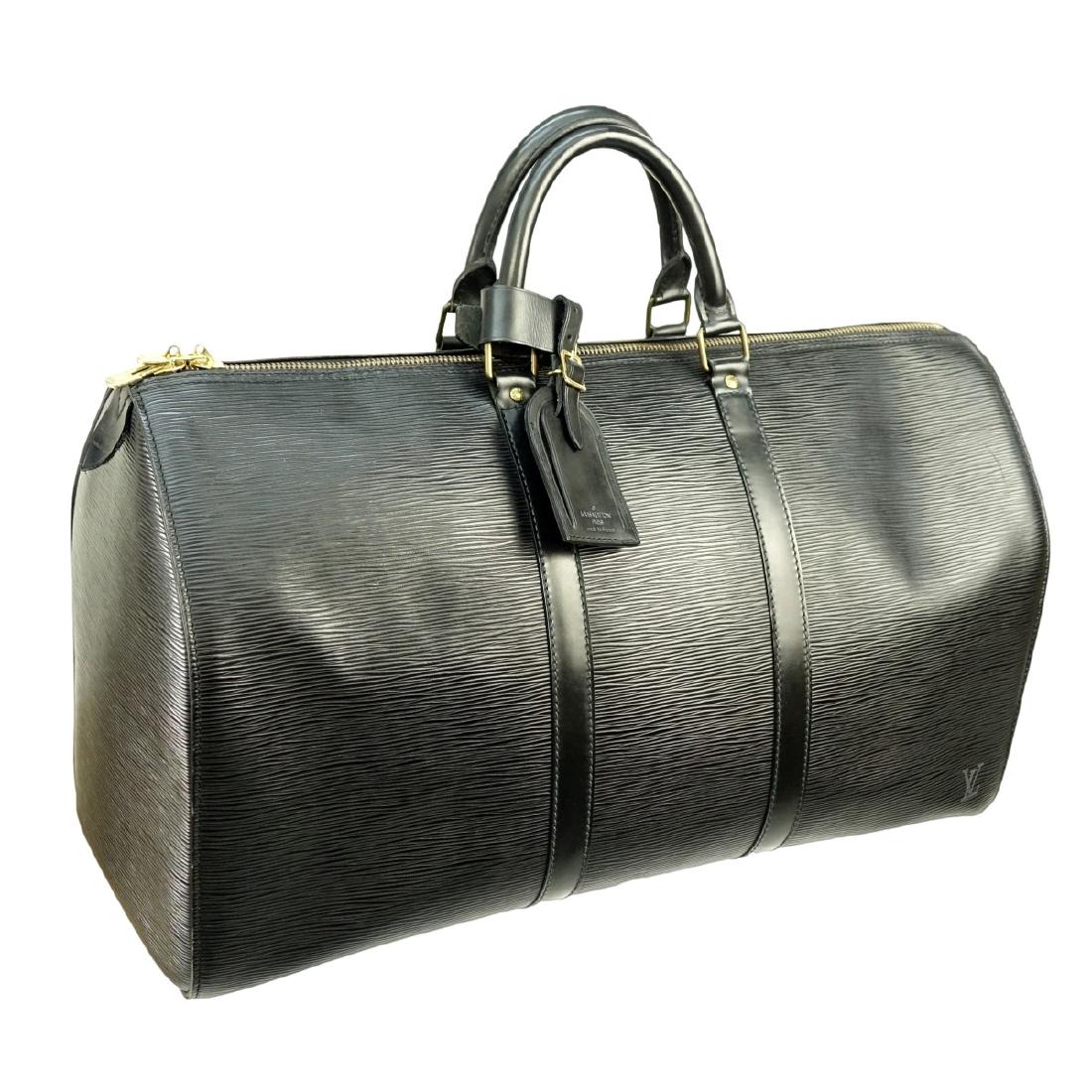 Louis Vuitton Black Epi Leather Keepall 50 (1 of 8)