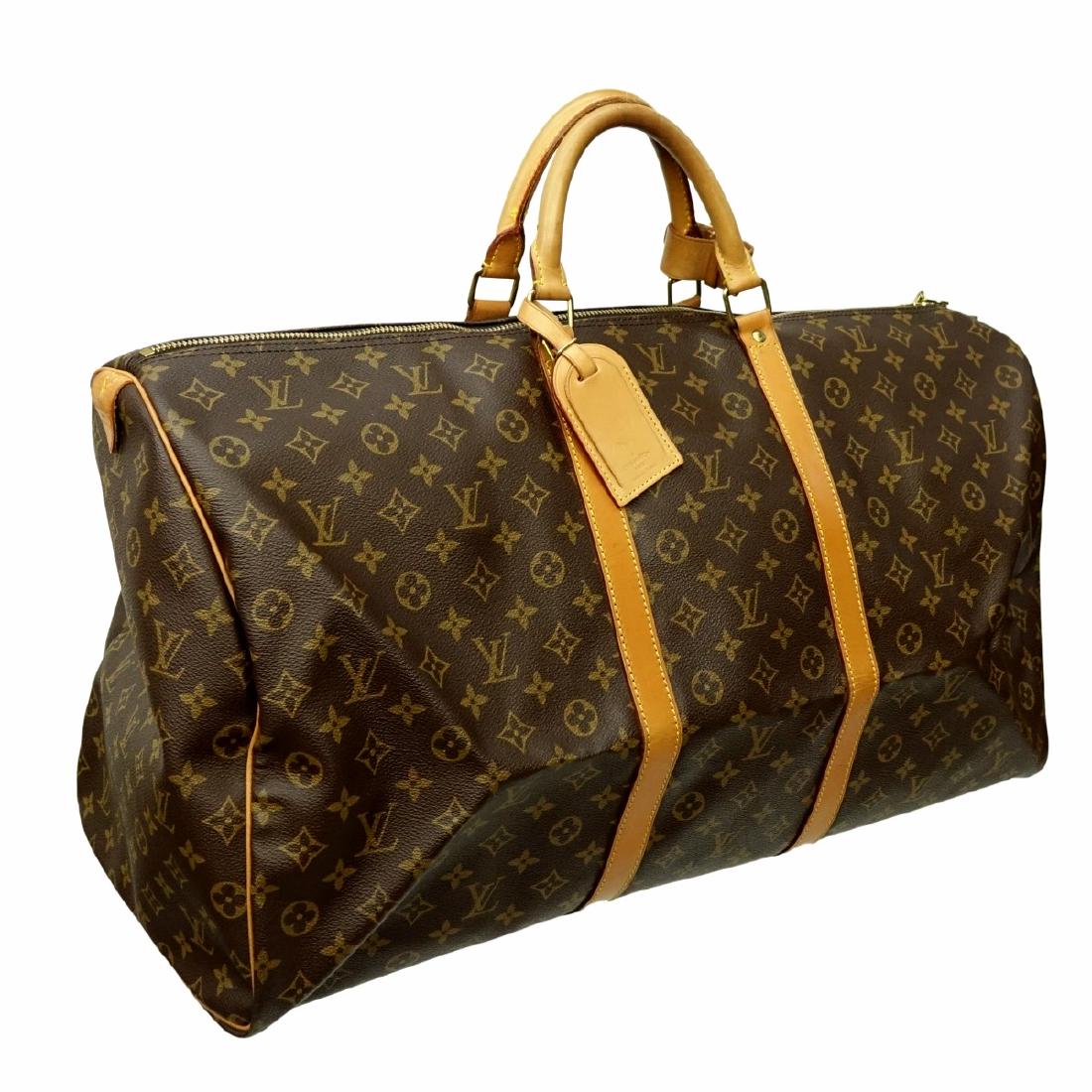 Louis Vuitton Brown Canvas Monogram Keepall 60 (1 of 8)