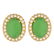 Jade, Diamond and 18K Gold Earrings