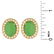Jade, Diamond and 18K Gold Earrings - 4