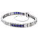 Art Deco Diamond, Sapphire and Platinum Bracelet - 2