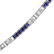 Art Deco Diamond, Sapphire and Platinum Bracelet - 3