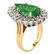Emerald, Diamond and 14K Gold Ring