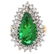 Emerald, Diamond and 14K Gold Ring - 2