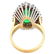 Emerald, Diamond and 14K Gold Ring - 4