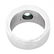 Man's Platinum, Coral and Blue Zircon Ring - 4