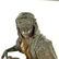 Antique Polychrome Spelter Orientalist Female - 3