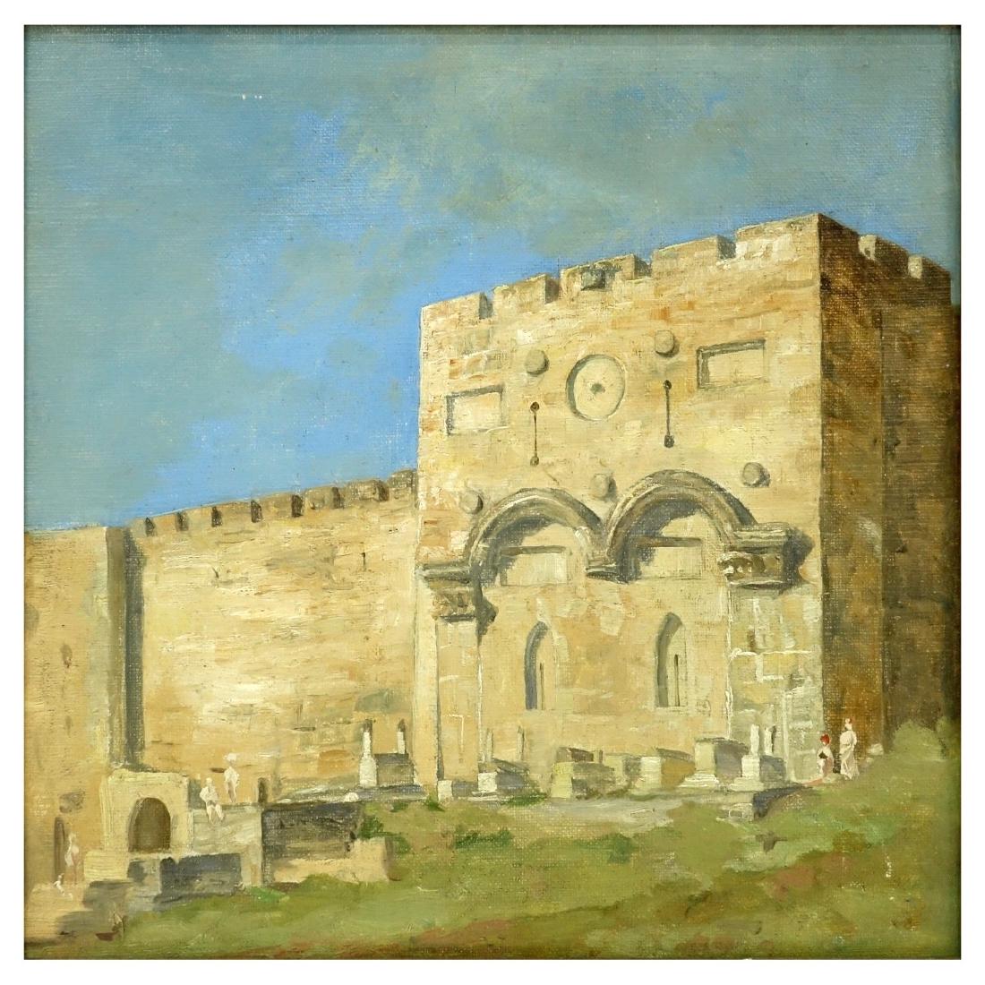 Orientalist School Oil on Artist Board (1 of 5)