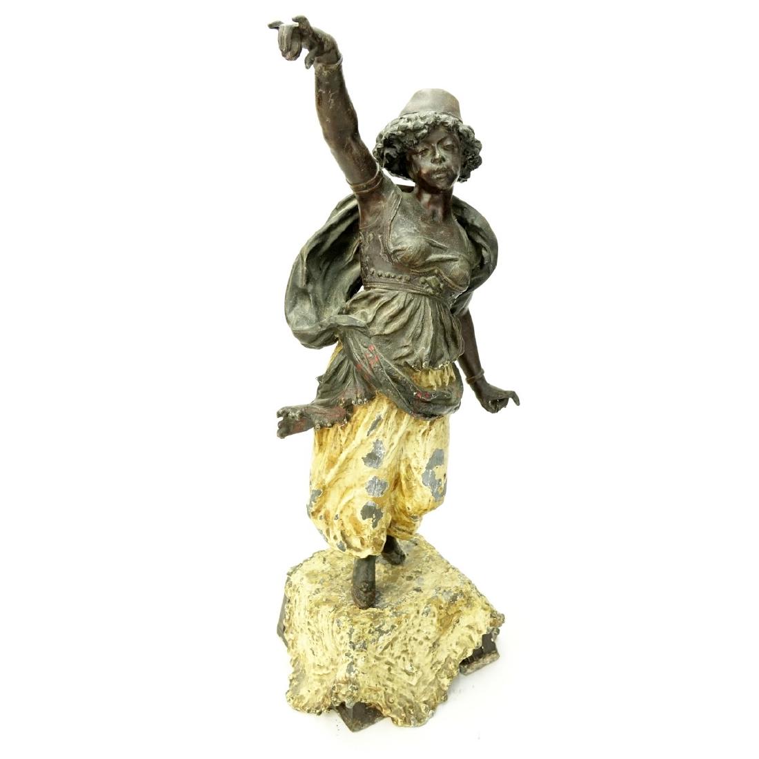 Antique Polychrome Spelter Orientalist Figure (1 of 5)