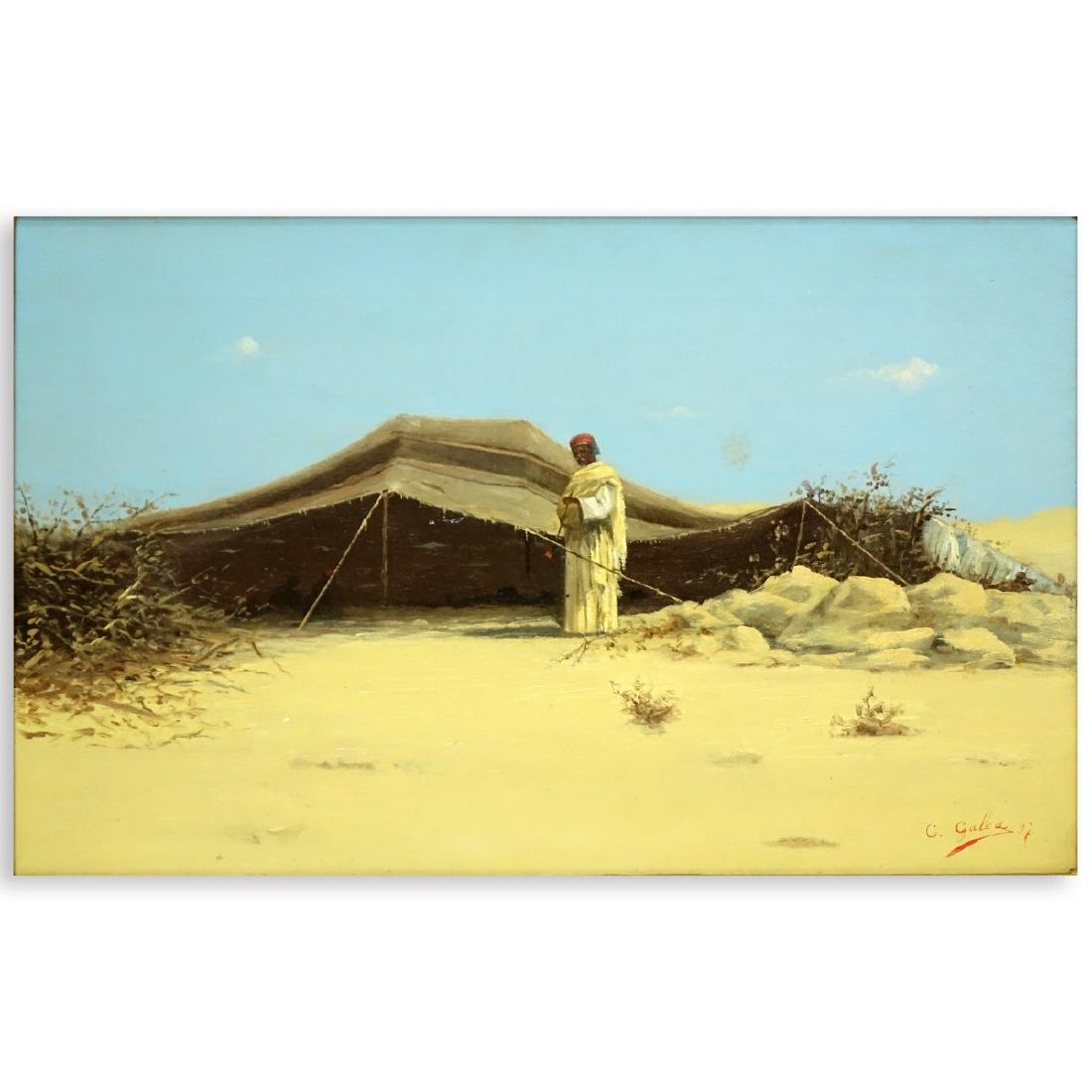 19 C Orientalist School Oil On canvas (1 of 4)