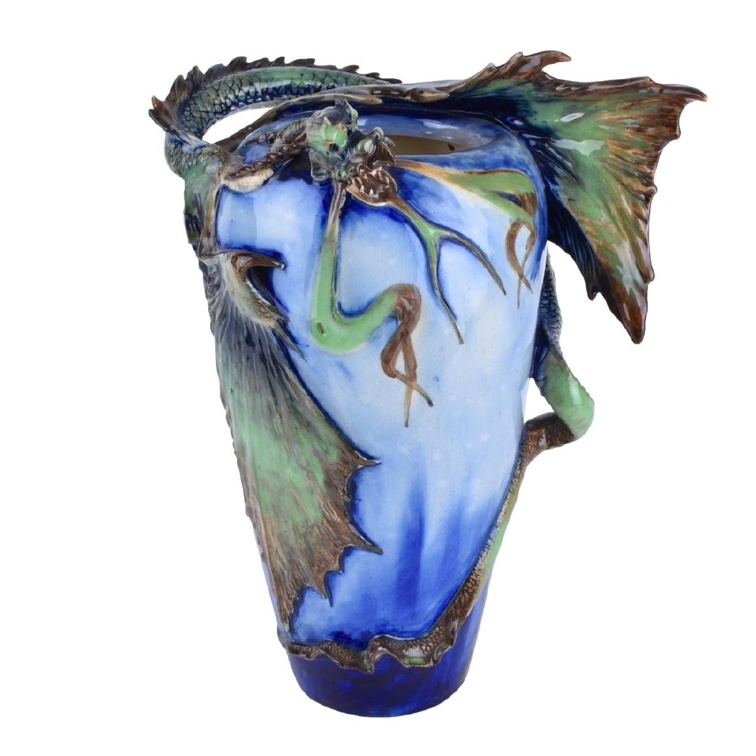 Amphora Art Nouveau Eastern Dragons Vase (1 of 7)