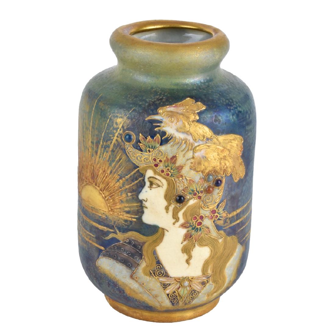 Turn Teplitz Amphora Gres Bijou Maiden Vase (1 of 6)