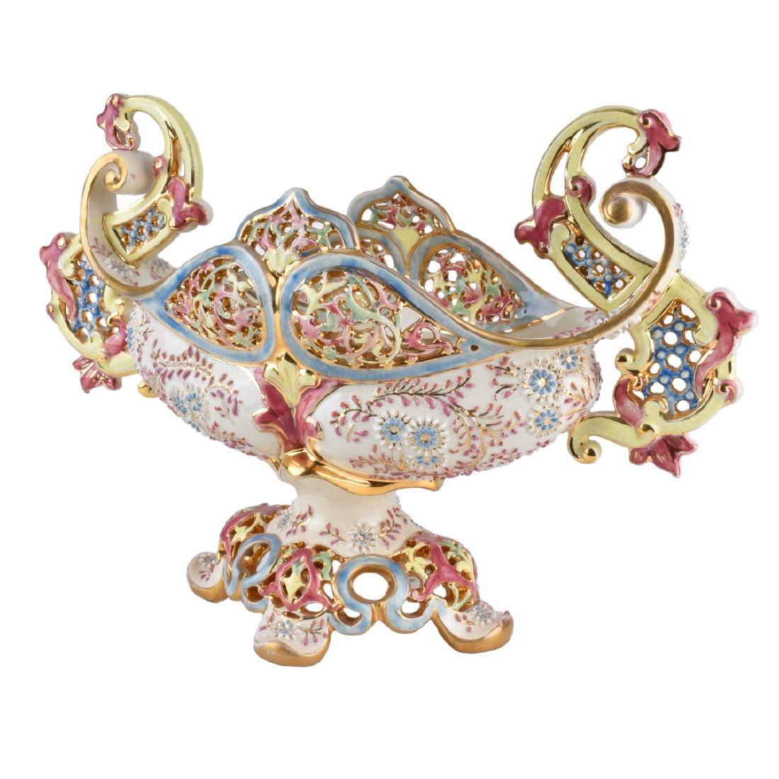 Fischer Reticulated Two Handled Centerpiece (1 of 4)