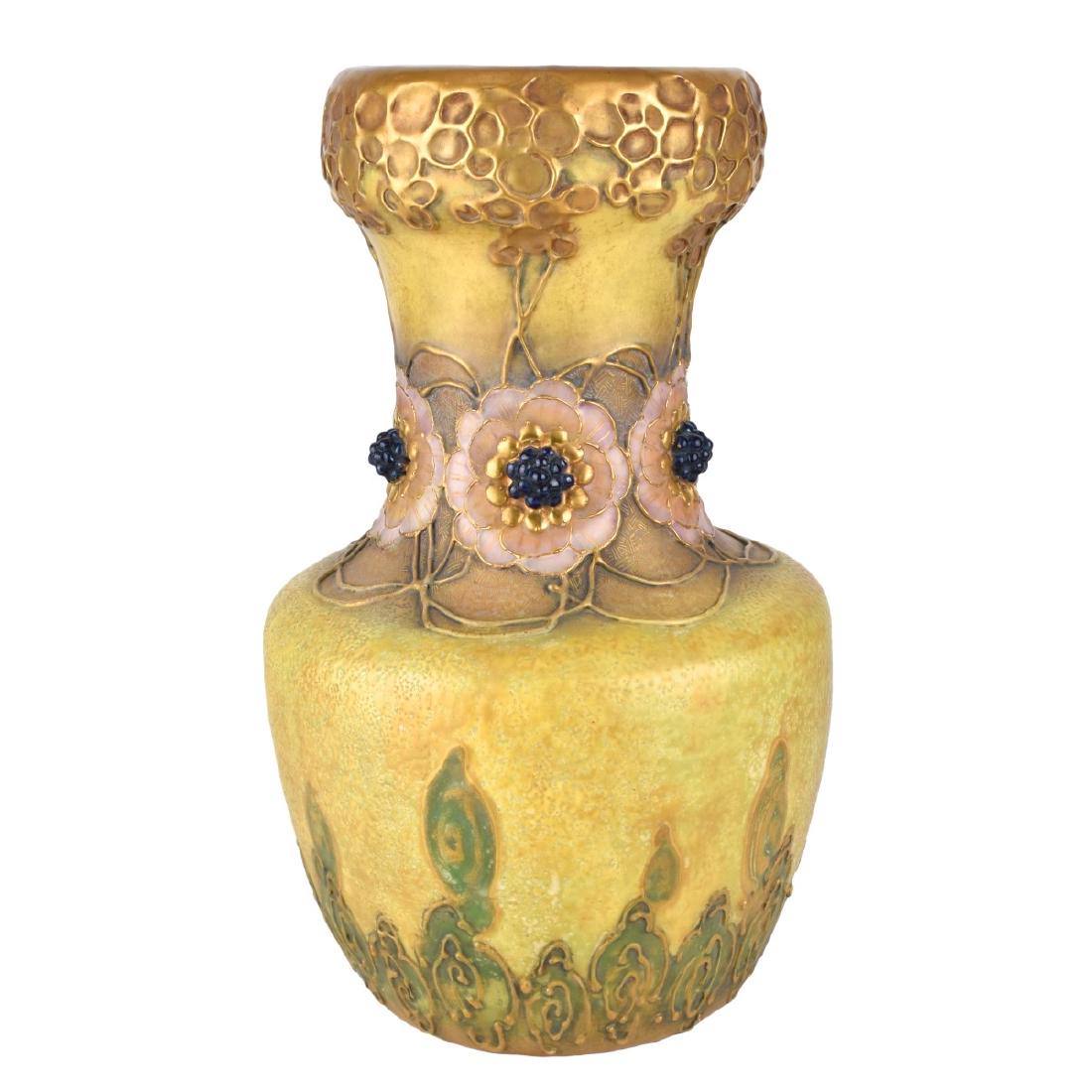 Turn Teplitz Amphora Pottery Vase (1 of 4)