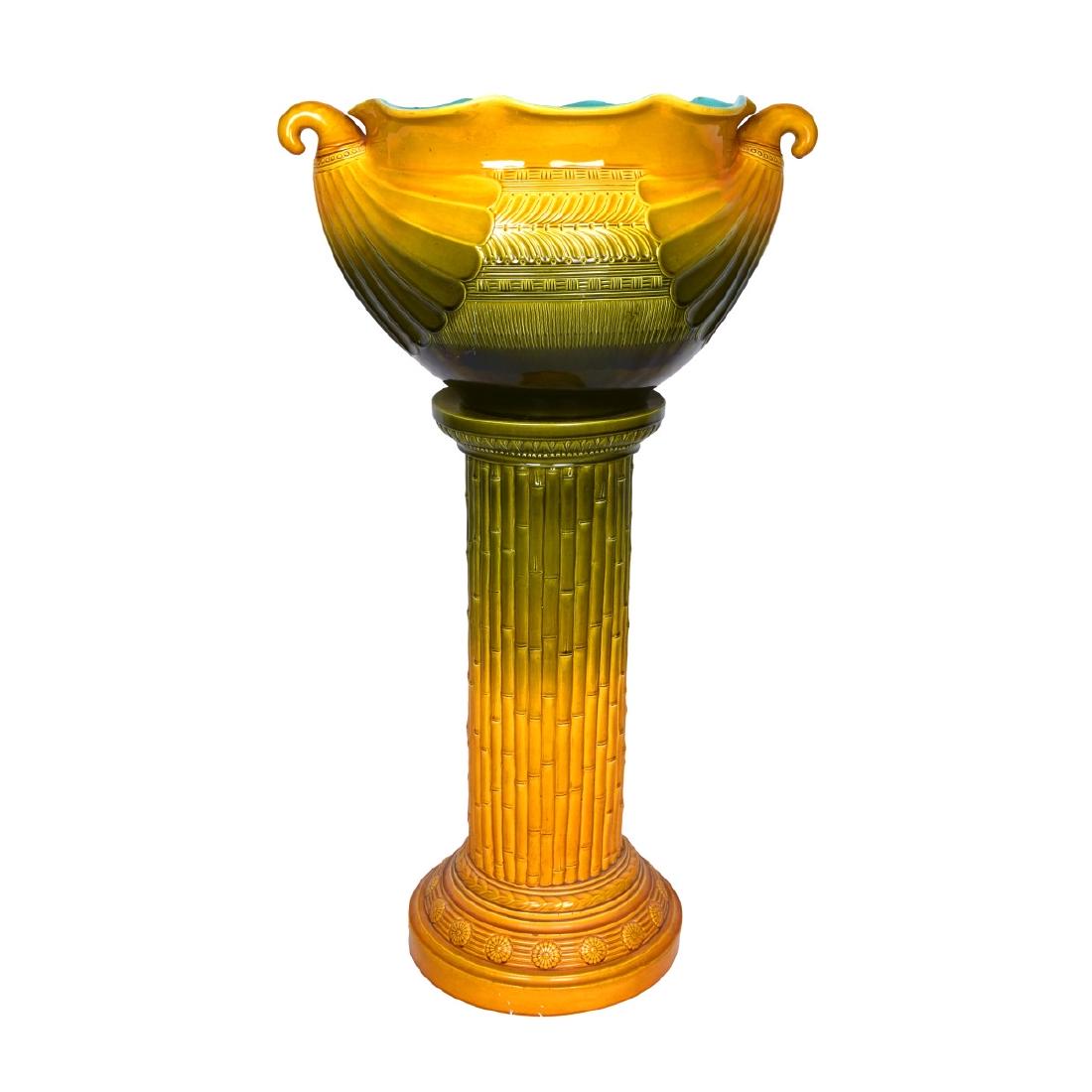 Attr: Christopher Dresser Ault Pottery Jardiniere (1 of 7)