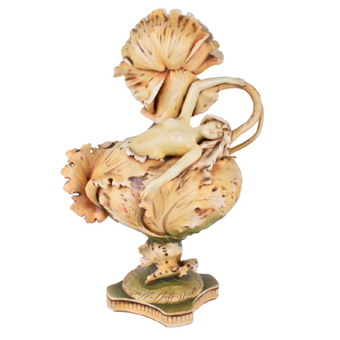 Art Nouveau Austrian Pottery Vase (1 of 6)