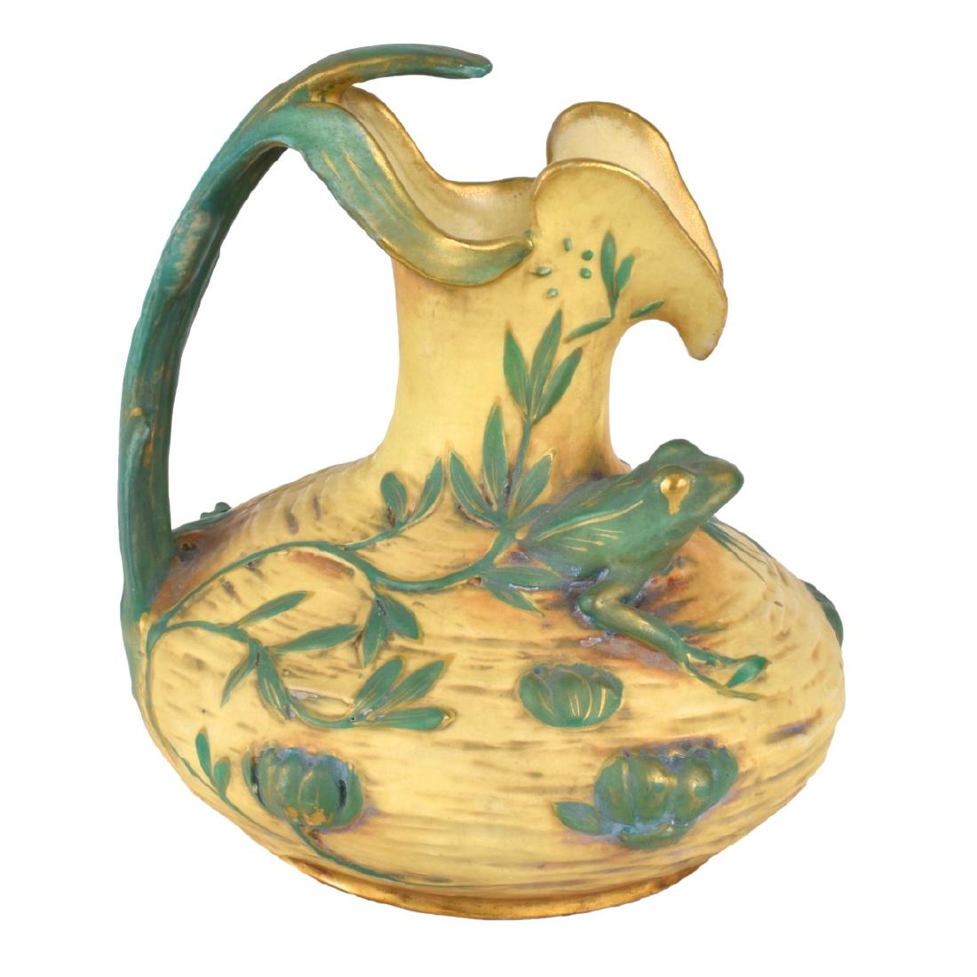Amphora Art Nouveau Polychrome Pottery Vase (1 of 6)
