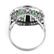 Art Deco Emerald, Diamond and Platinum Ring - 4