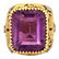 Vintage 14 Karat Yellow Gold Amethyst Ring - 2