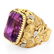 Vintage 14 Karat Yellow Gold Amethyst Ring - 3