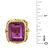 Vintage 14 Karat Yellow Gold Amethyst Ring - 5