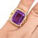 Vintage 14 Karat Yellow Gold Amethyst Ring - 6