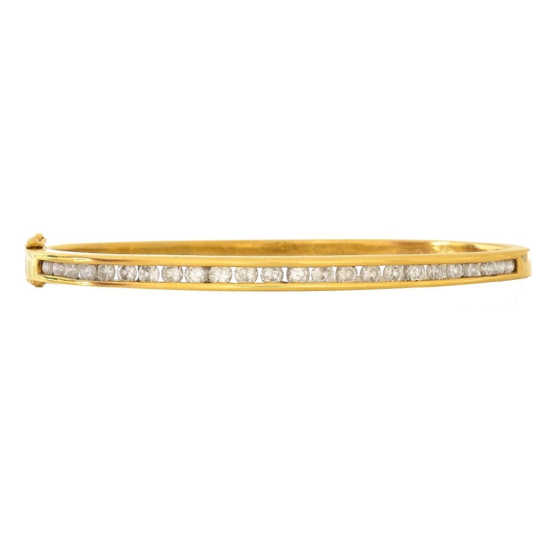 Vintage 1.50ct TW Diamond and 18K Gold Bracelet (1 of 5)