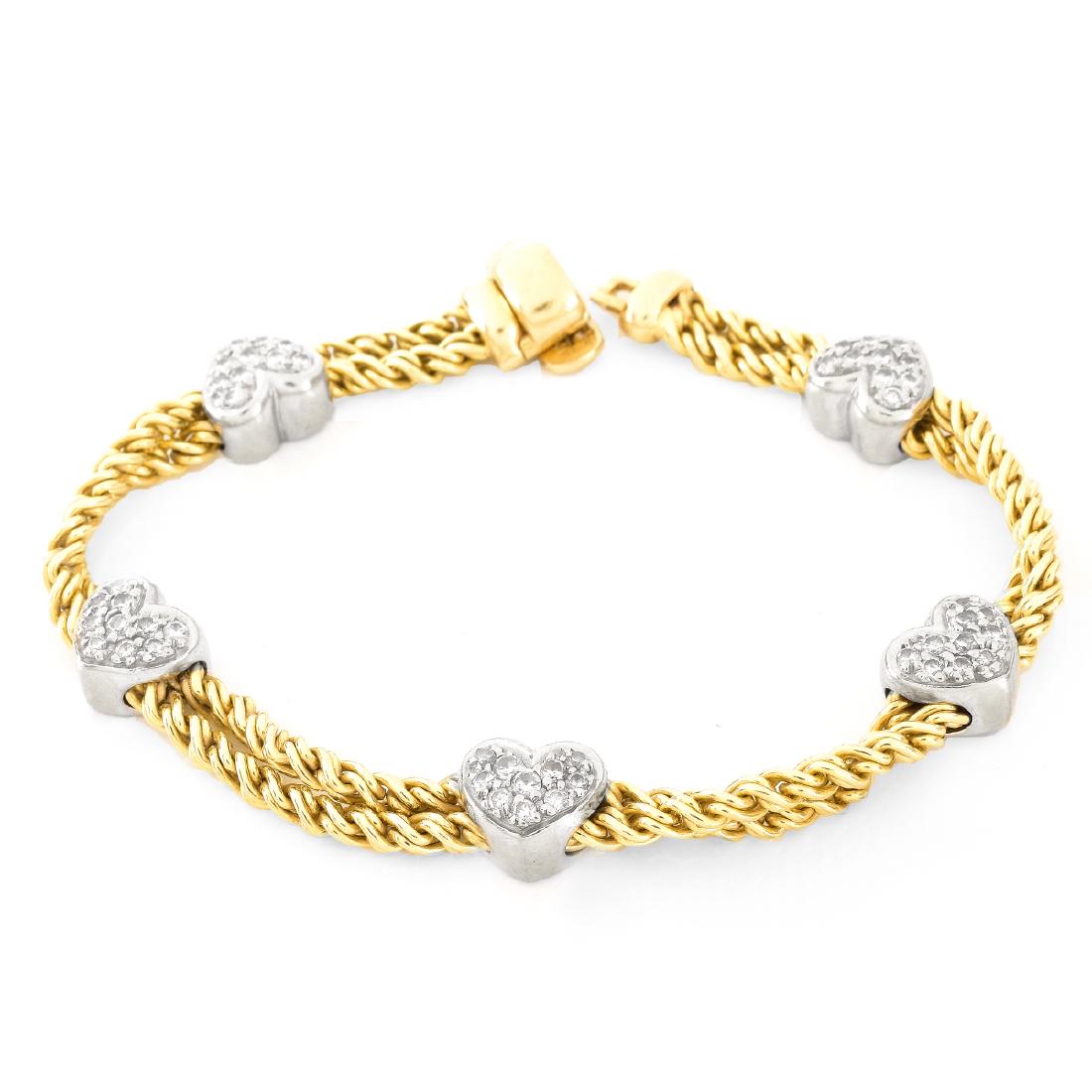 1.50ct Diamond and 14K Gold Bracelet (1 of 6)