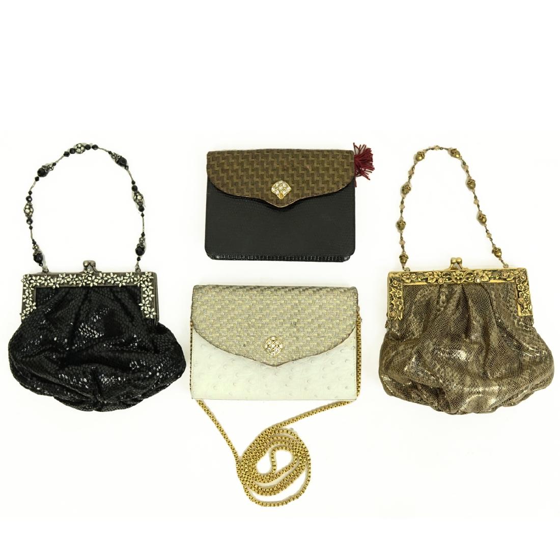Lot of Four Vintage Designer Evening Bags