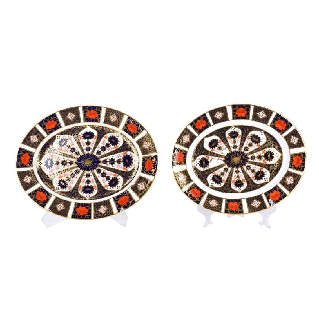 2 Royal Crown Derby Old Imari Oval Platters (1 of 4)
