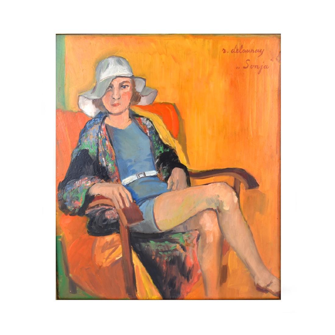 Signed R. Delaunay Oil on Panel (1 of 6)