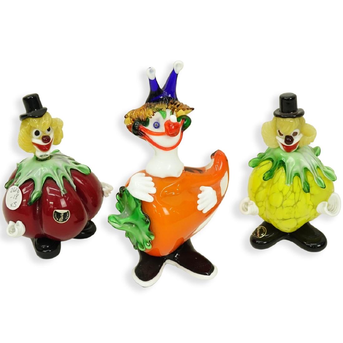 Mid Century Murano Art Glass Clown Figurines (1 of 8)