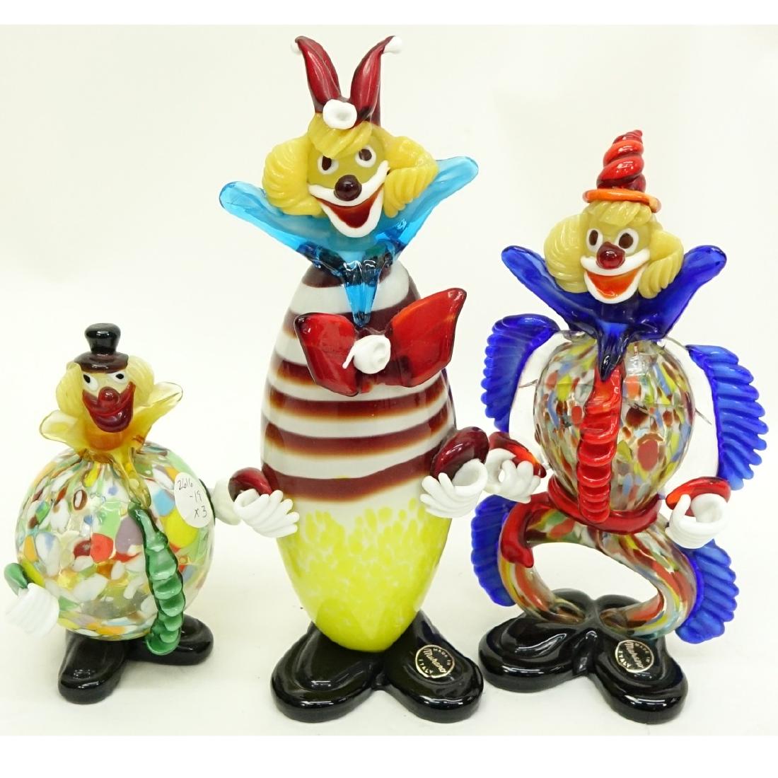 Mid Century Murano Art Glass Clown Figurines (1 of 9)