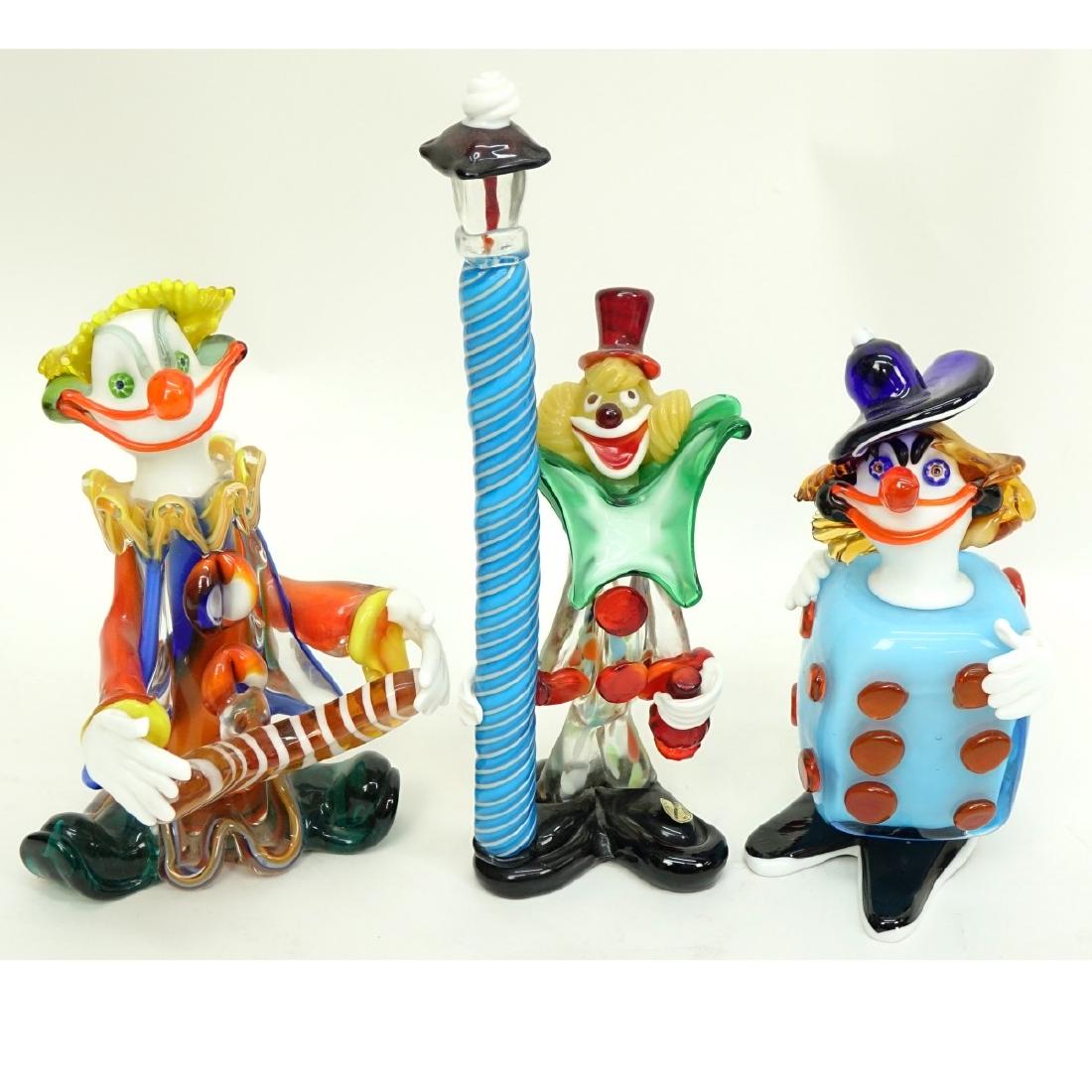 Mid Century Murano Art Glass Clown Figurines (1 of 9)