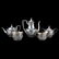 Gorham Sterling Silver Five Piece Tea Set.