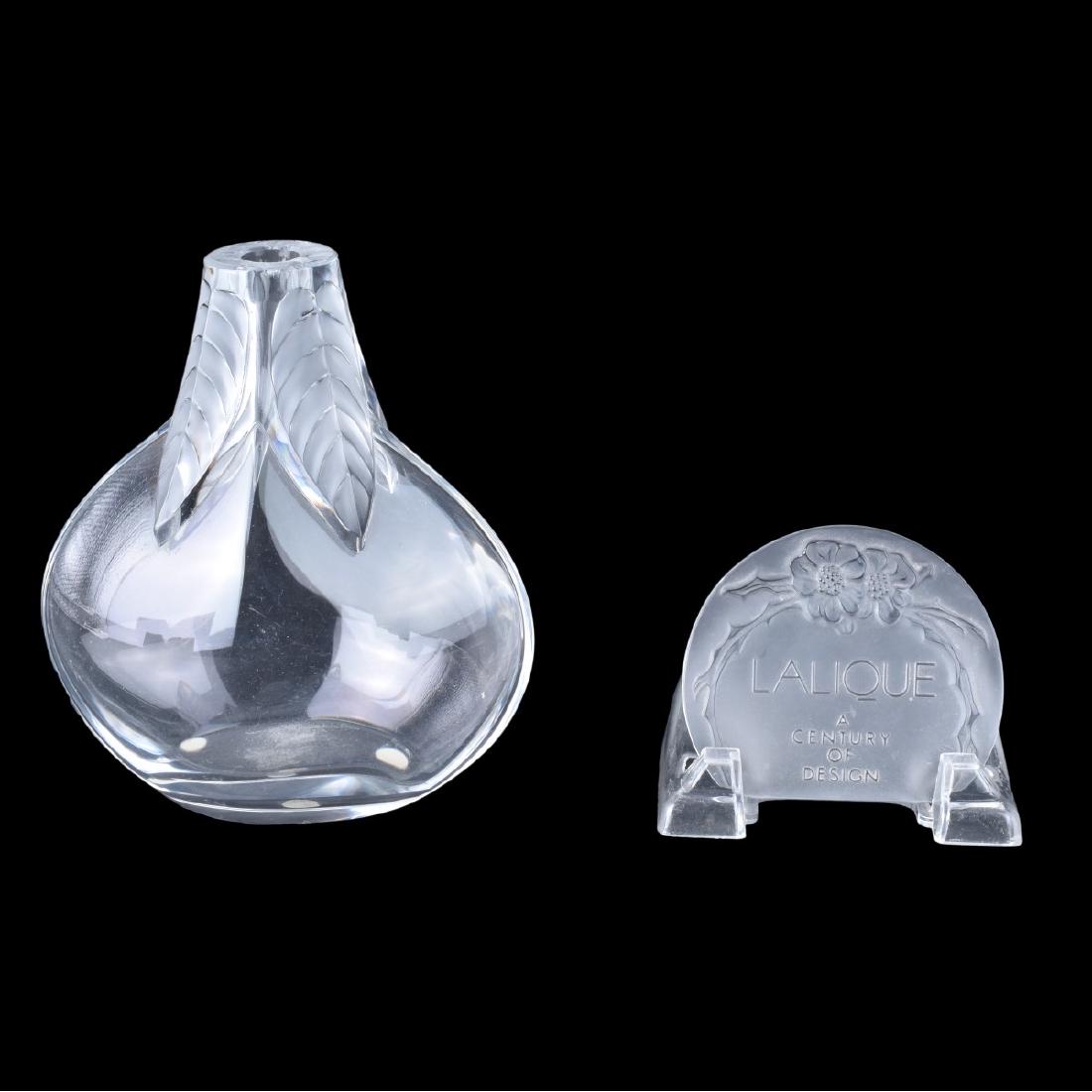 Lalique Crystal Bottle and Lalique Crystal Plaque (1 of 6)