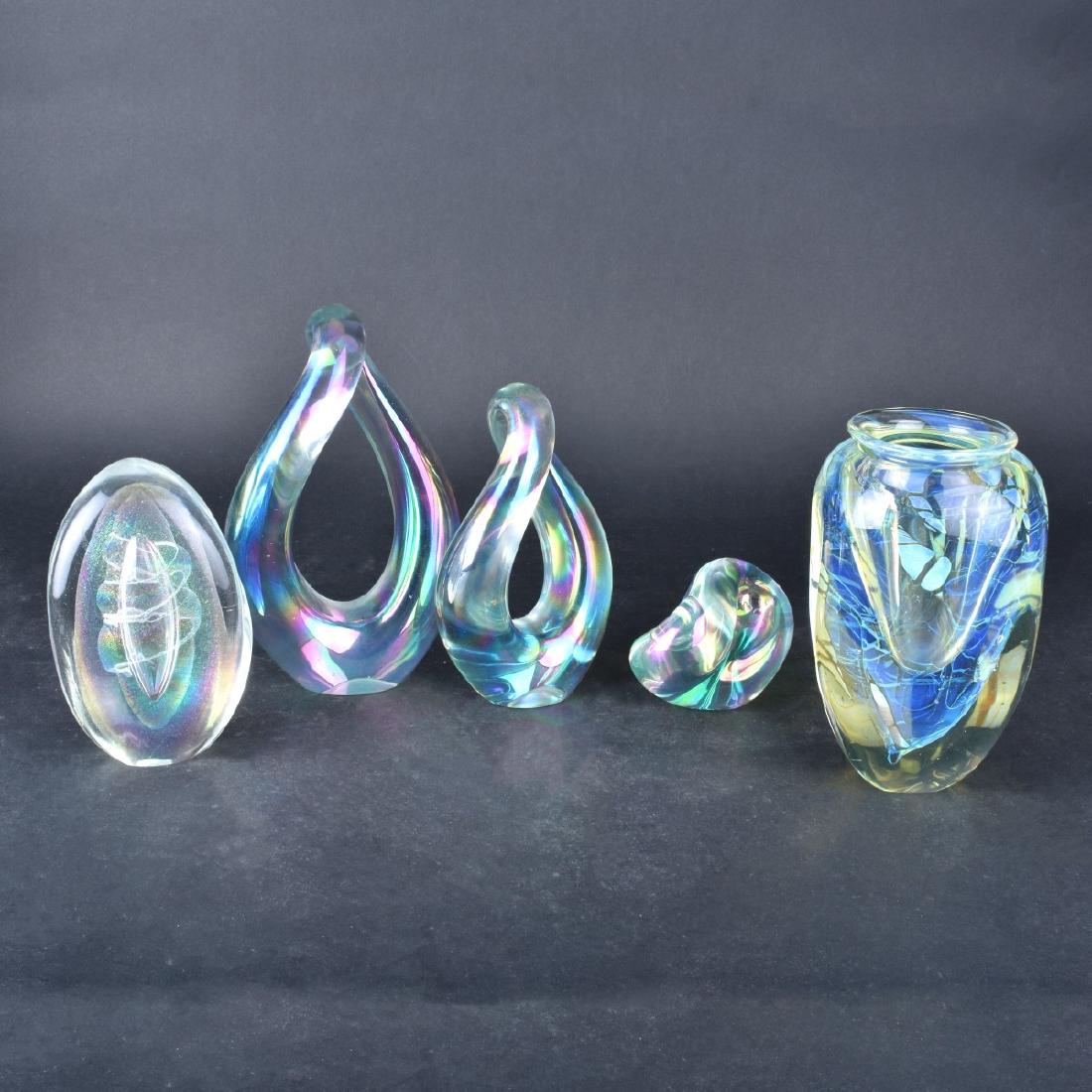 Five (5) Eickholt Art Glass Objects (1 of 5)