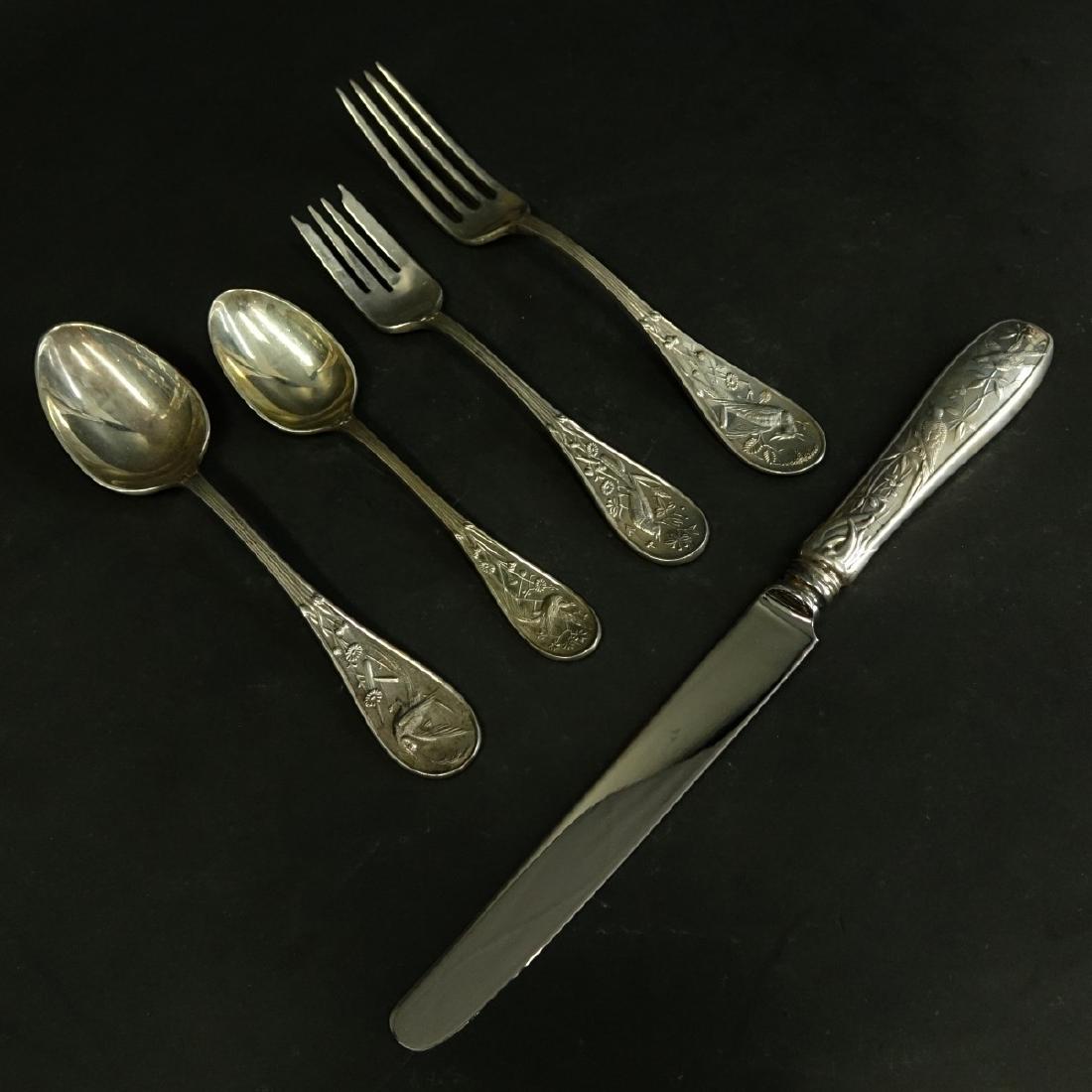 40 Pieces Tiffany Audubon Flatware (1 of 5)