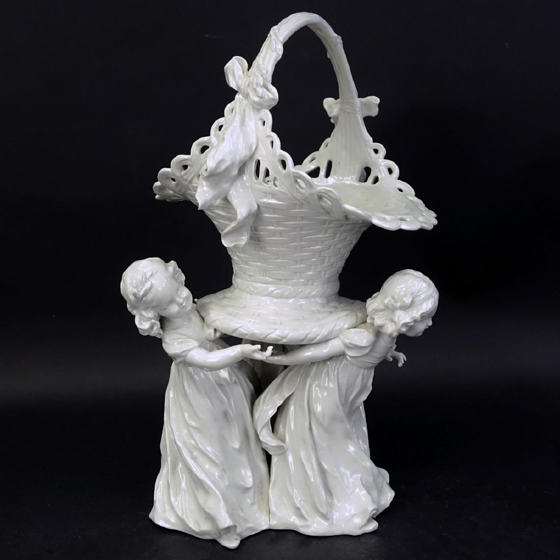 German Porcelain Figural Basket Centerpiece (1 of 6)